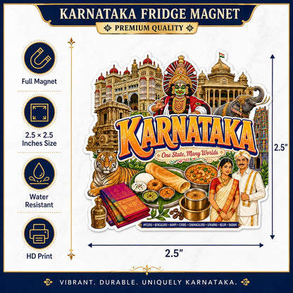 Zesta Karnataka wooden fridge magnet - image 4