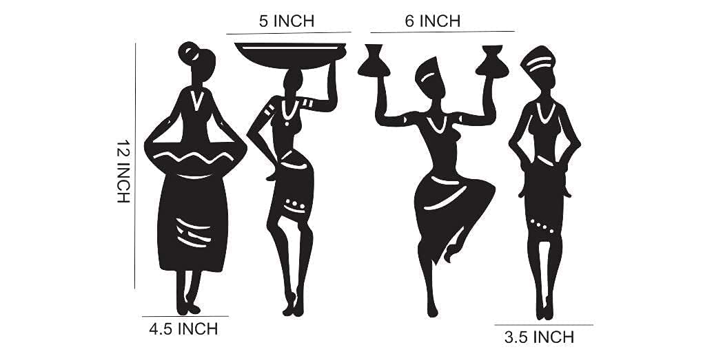 Zesta Indian Women MDF wooden wall hanging - image 4