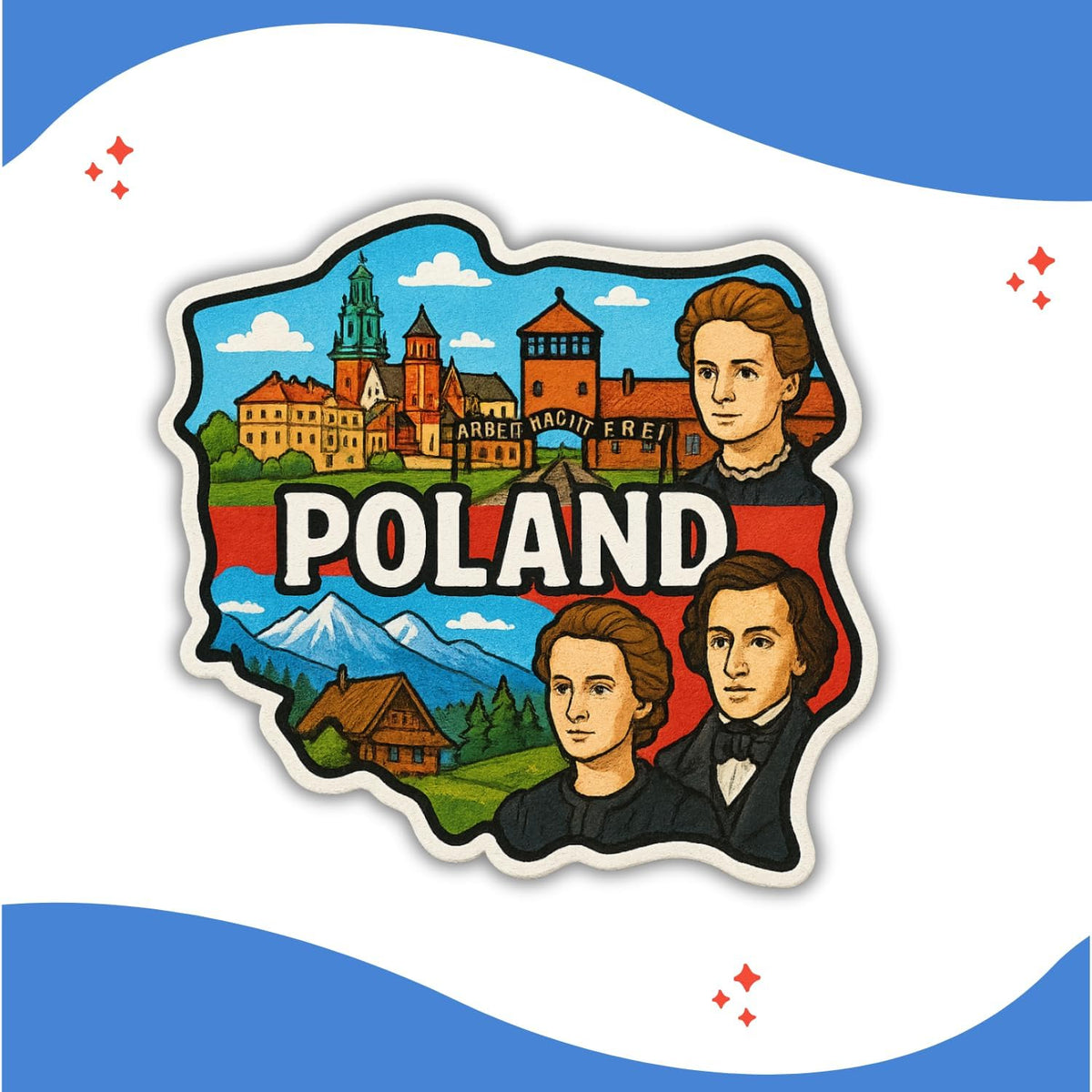 Zesta Poland wooden fridge magnet - image 4