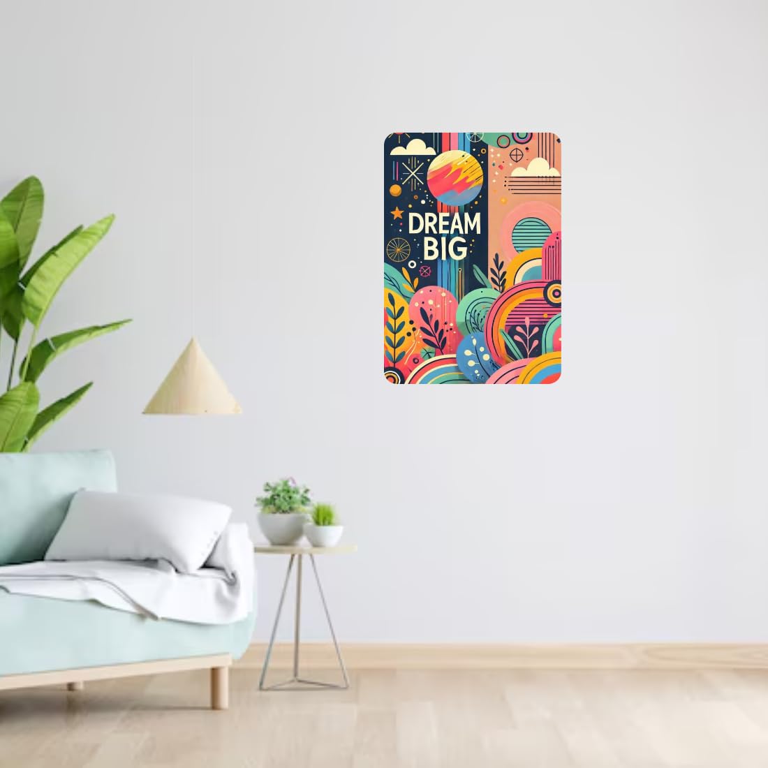 Zesta Dream Big – Design 2 self-adhesive MDF wooden wall hanging - image 4