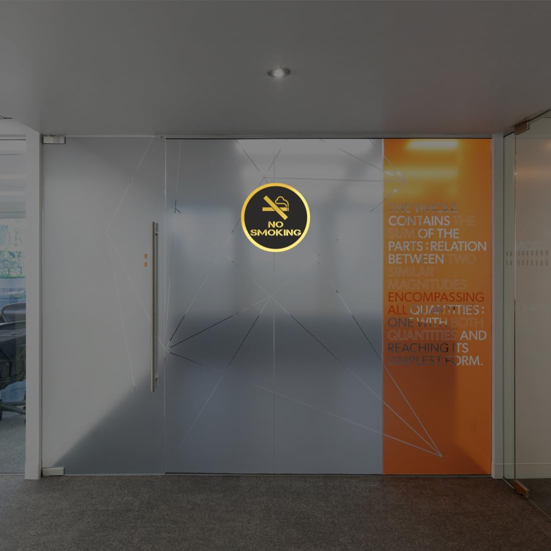 Zesta No Smoking self-adhesive acrylic sign - image 4
