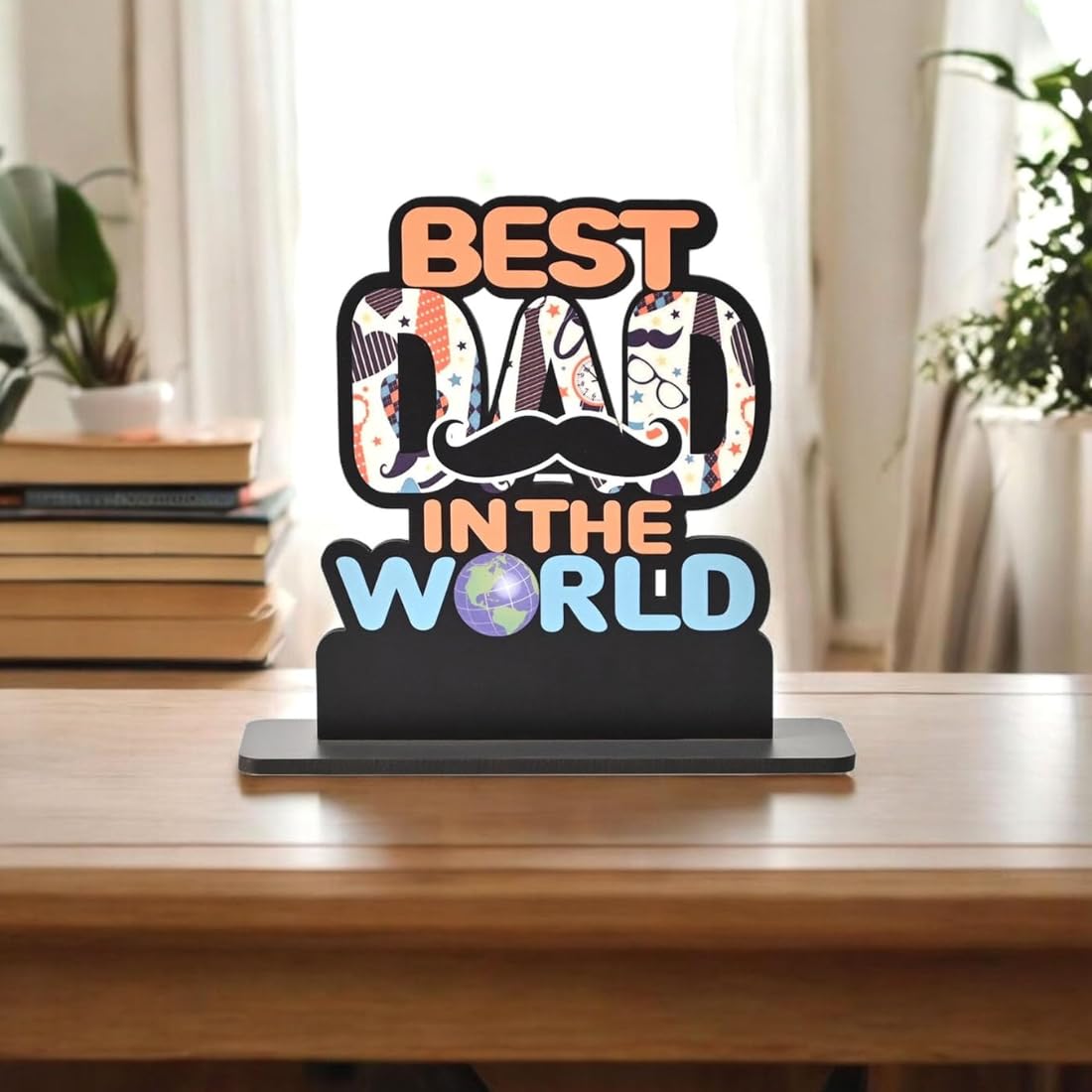 Zesta Best Dad (2) Wooden Table Top Decor – image 4