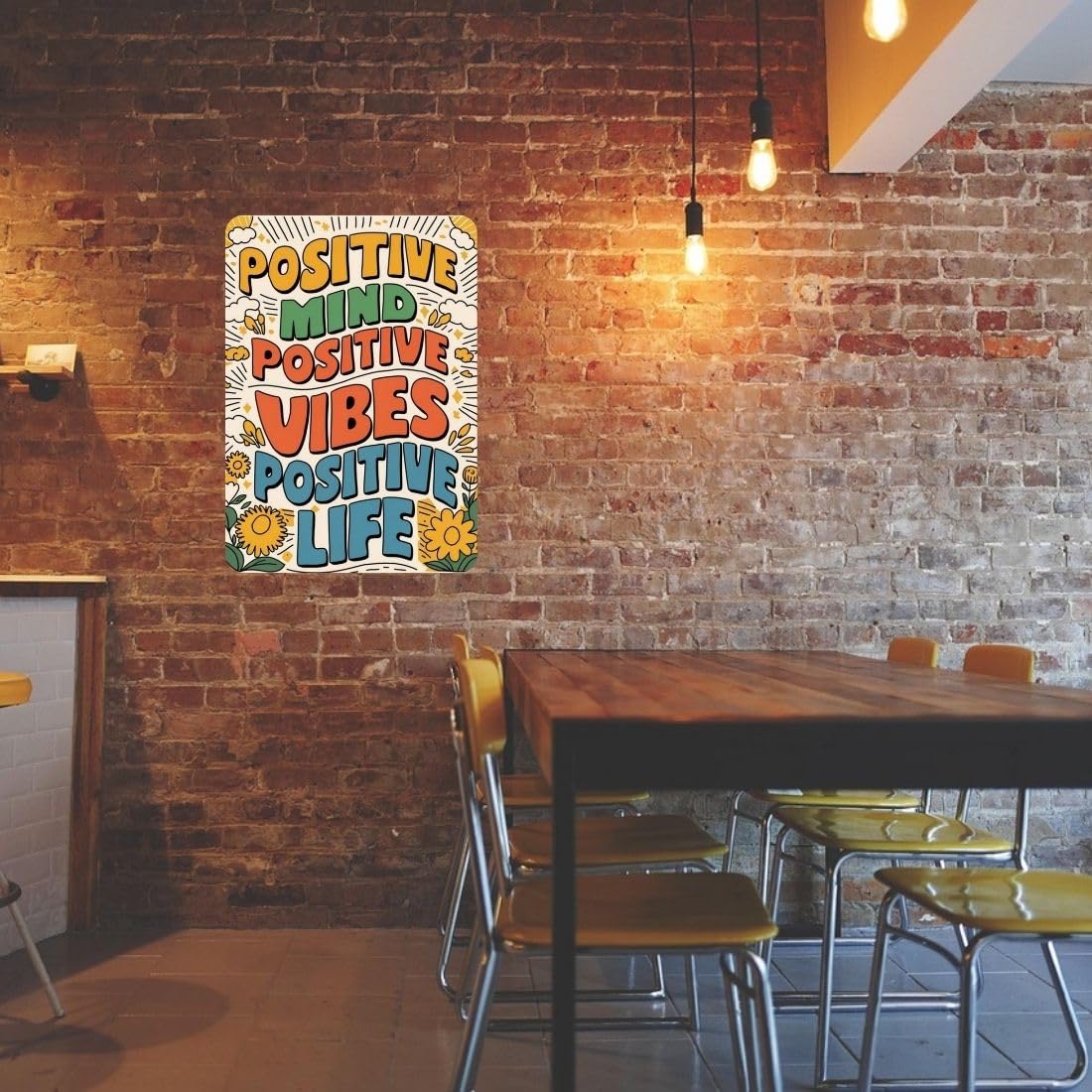 Zesta Positive Mind self-adhesive MDF wooden wall hanging - image 4