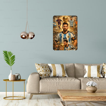 Zesta Messi self-adhesive MDF wooden wall hanging - image 5