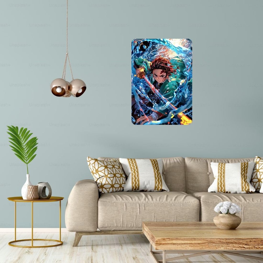 Zesta Demon Slayer – Design 6 self-adhesive MDF wooden wall hanging - image 5