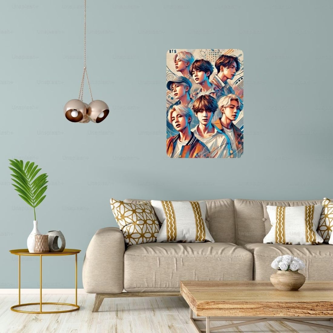 Zesta BTS – Design 2 self-adhesive MDF wooden wall hanging - image 5
