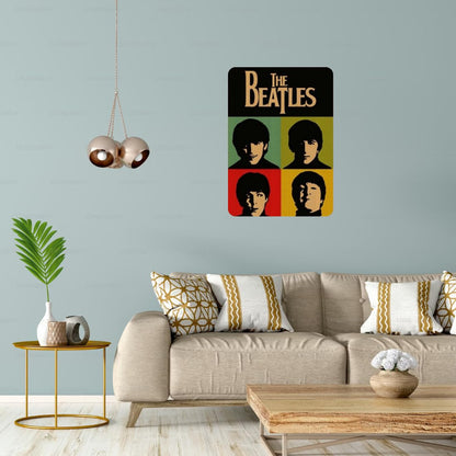 Zesta Beatles – Design 2 self-adhesive MDF wooden wall hanging - image 5