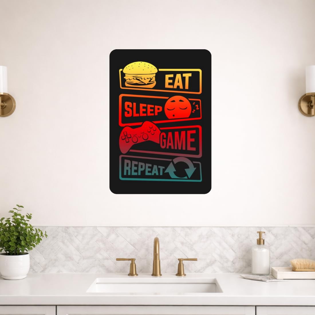 Zesta Gamer – Design 2 self-adhesive MDF wooden wall hanging - image 5