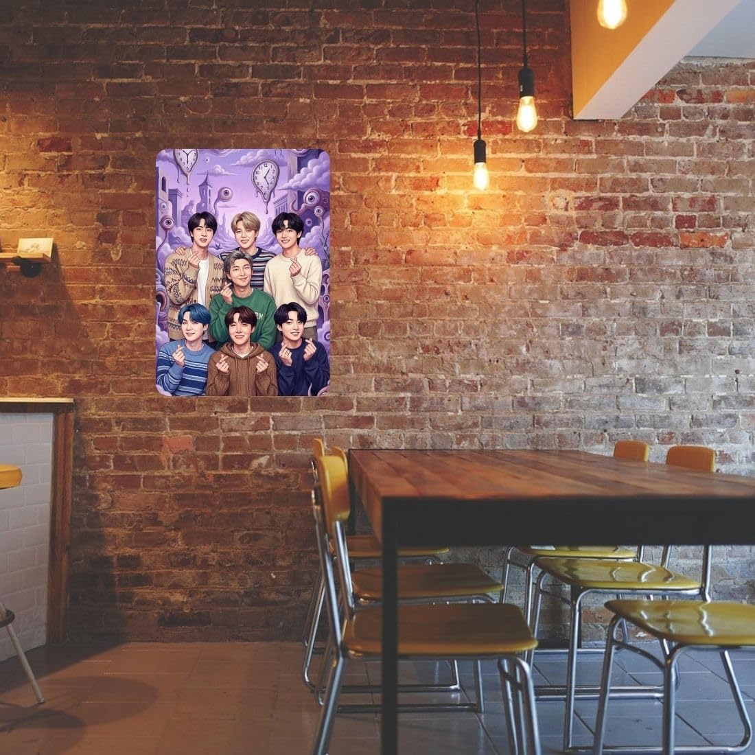Zesta BTS – Design 3 self-adhesive MDF wooden wall hanging - image 5