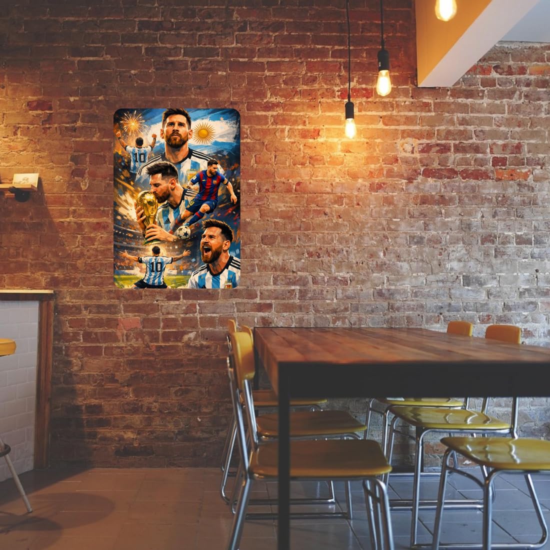 Zesta Messi – Design 4 self-adhesive MDF wooden wall hanging - image 5