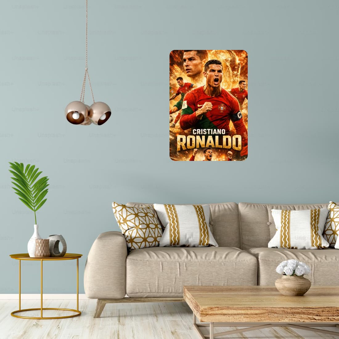 Zesta Ronaldo – Design 2 self-adhesive MDF wooden wall hanging - image 5
