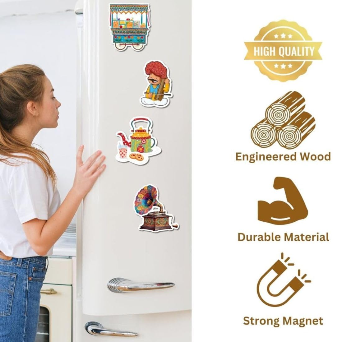 Zesta Quirky wooden fridge magnet - image 6