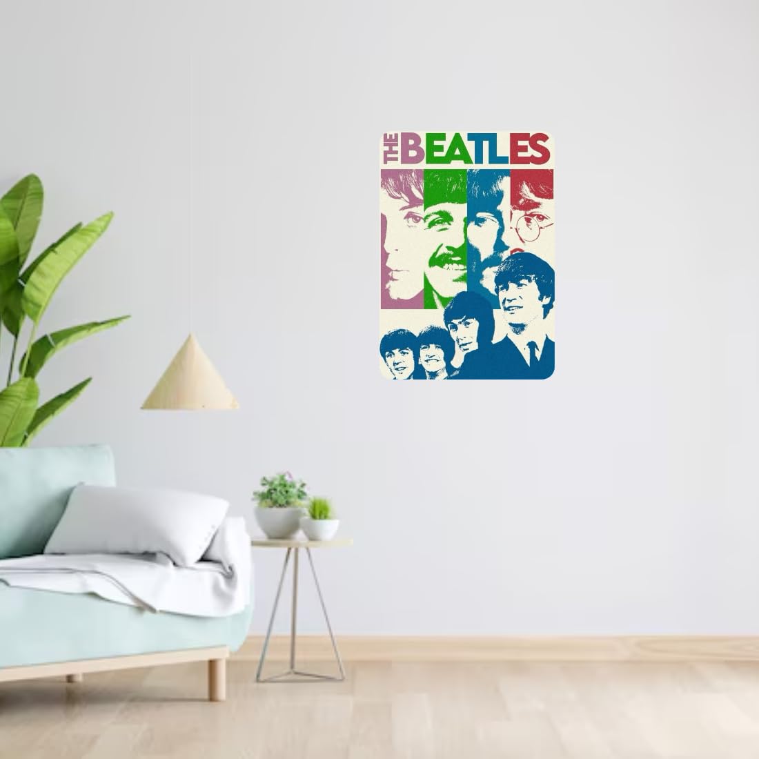 Zesta Beatles self-adhesive MDF wooden wall hanging - image 6