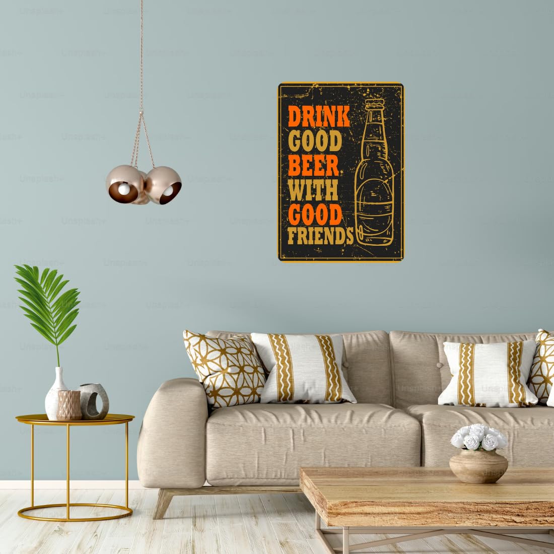 Zesta Drink Good self-adhesive MDF wooden wall hanging - image 6