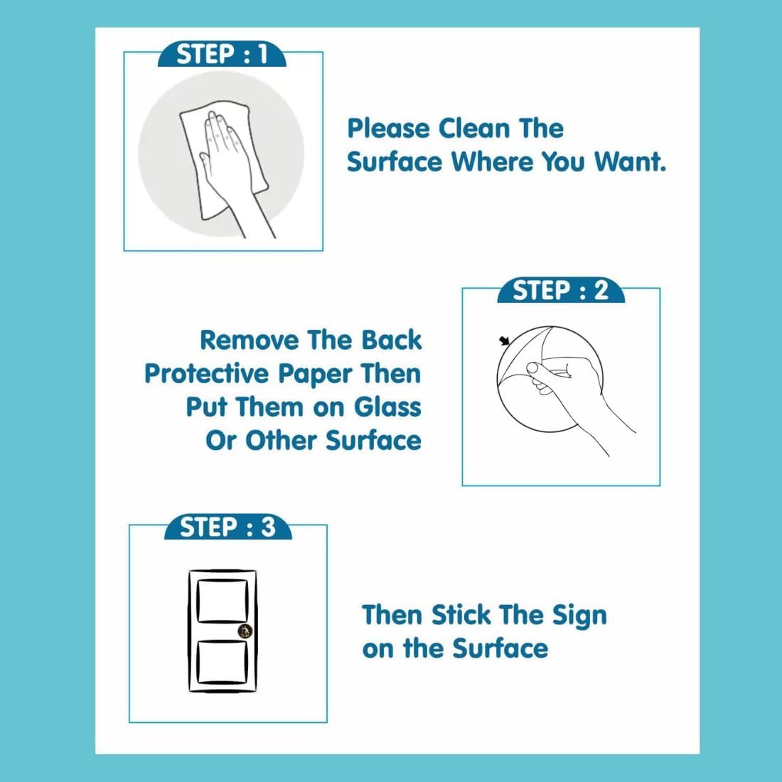 Zesta Director Self-Adhesive Acrylic Office Sign – image 6