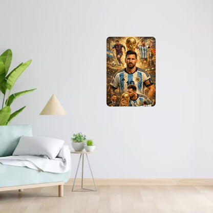 Zesta Messi self-adhesive MDF wooden wall hanging - image 6