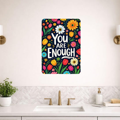 Zesta You Are Enough self-adhesive MDF wooden wall hanging - image 6