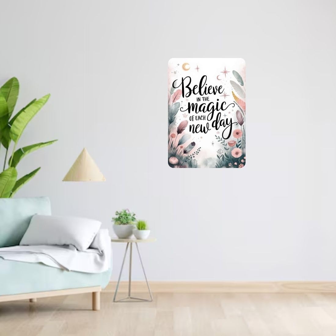Zesta Believe in Magic self-adhesive MDF wooden wall hanging - image 6