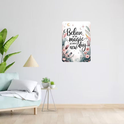 Zesta Believe in Magic self-adhesive MDF wooden wall hanging - image 6