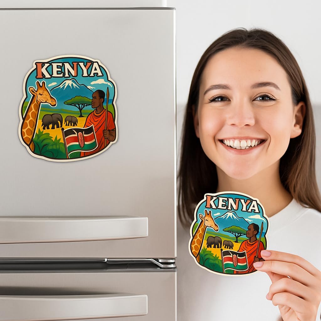 Zesta Kenya wooden fridge magnet - image 6