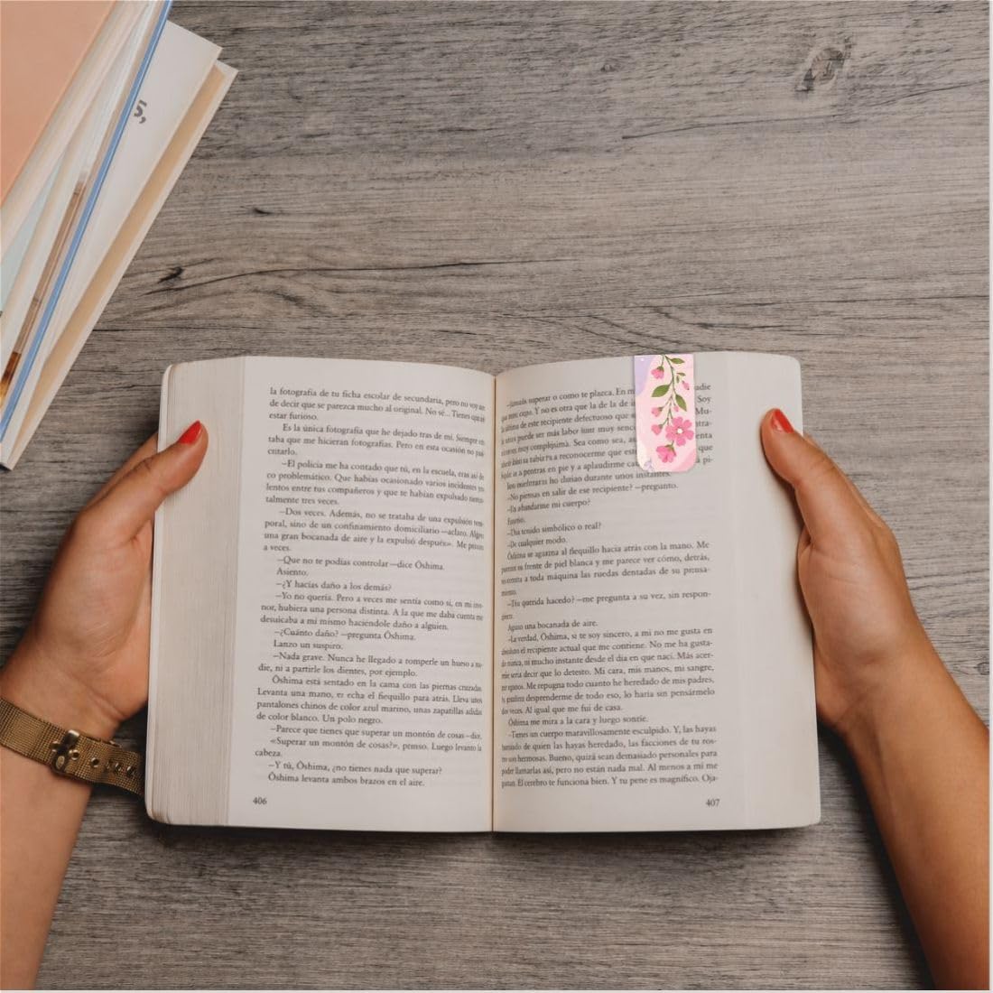 Zesta Pastel Flowers Magnetic Bookmarks – Set of 7 – image 6