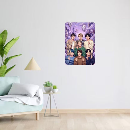 Zesta BTS – Design 3 self-adhesive MDF wooden wall hanging - image 7