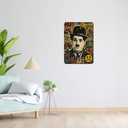 Zesta Charlie Chaplin self-adhesive MDF wooden wall hanging - image 7