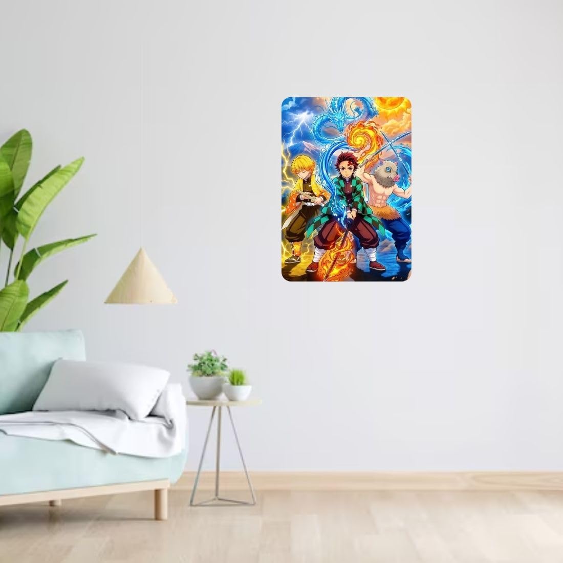 Zesta Demon Slayer – Design 3 self-adhesive MDF wooden wall hanging - image 7
