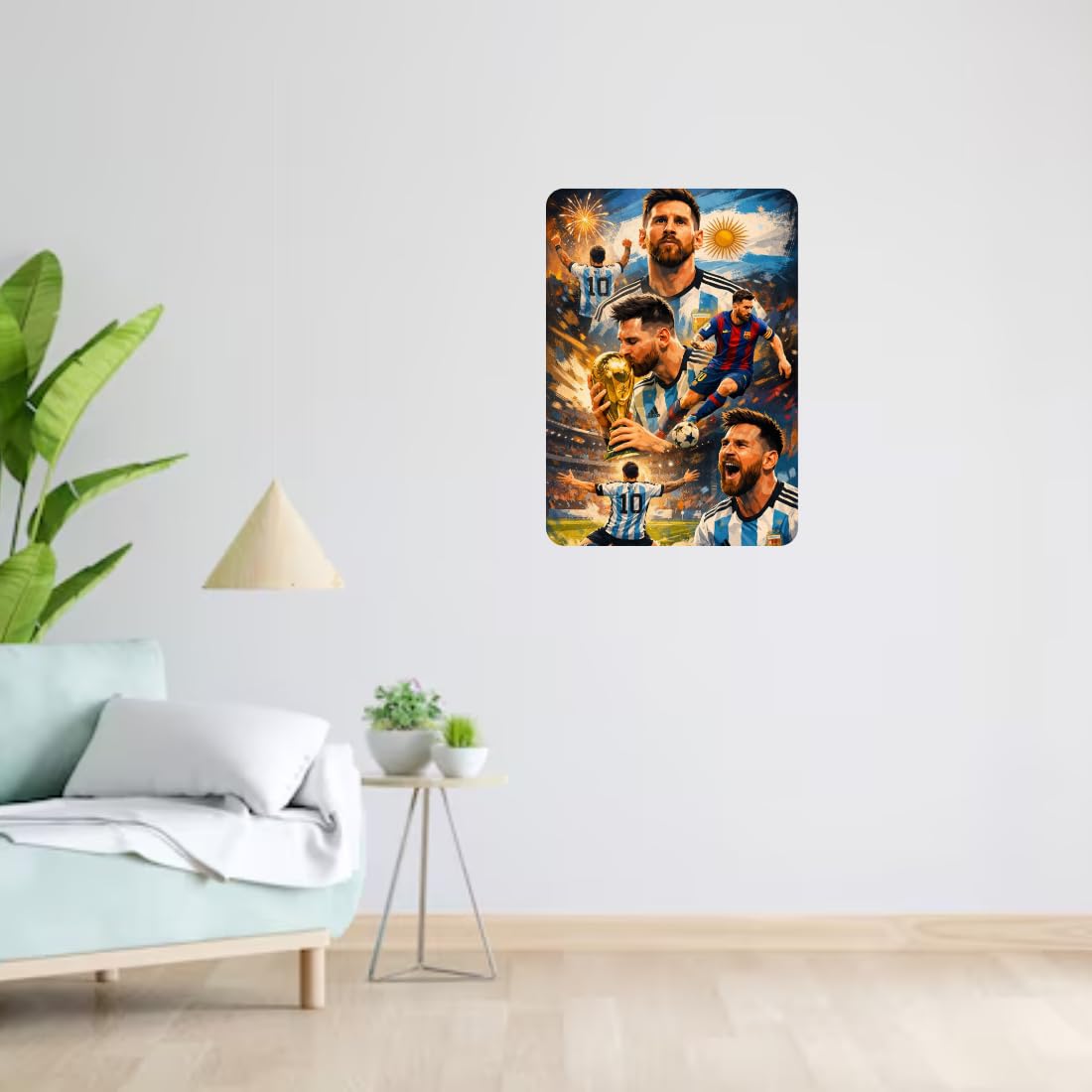 Zesta Messi – Design 4 self-adhesive MDF wooden wall hanging - image 7