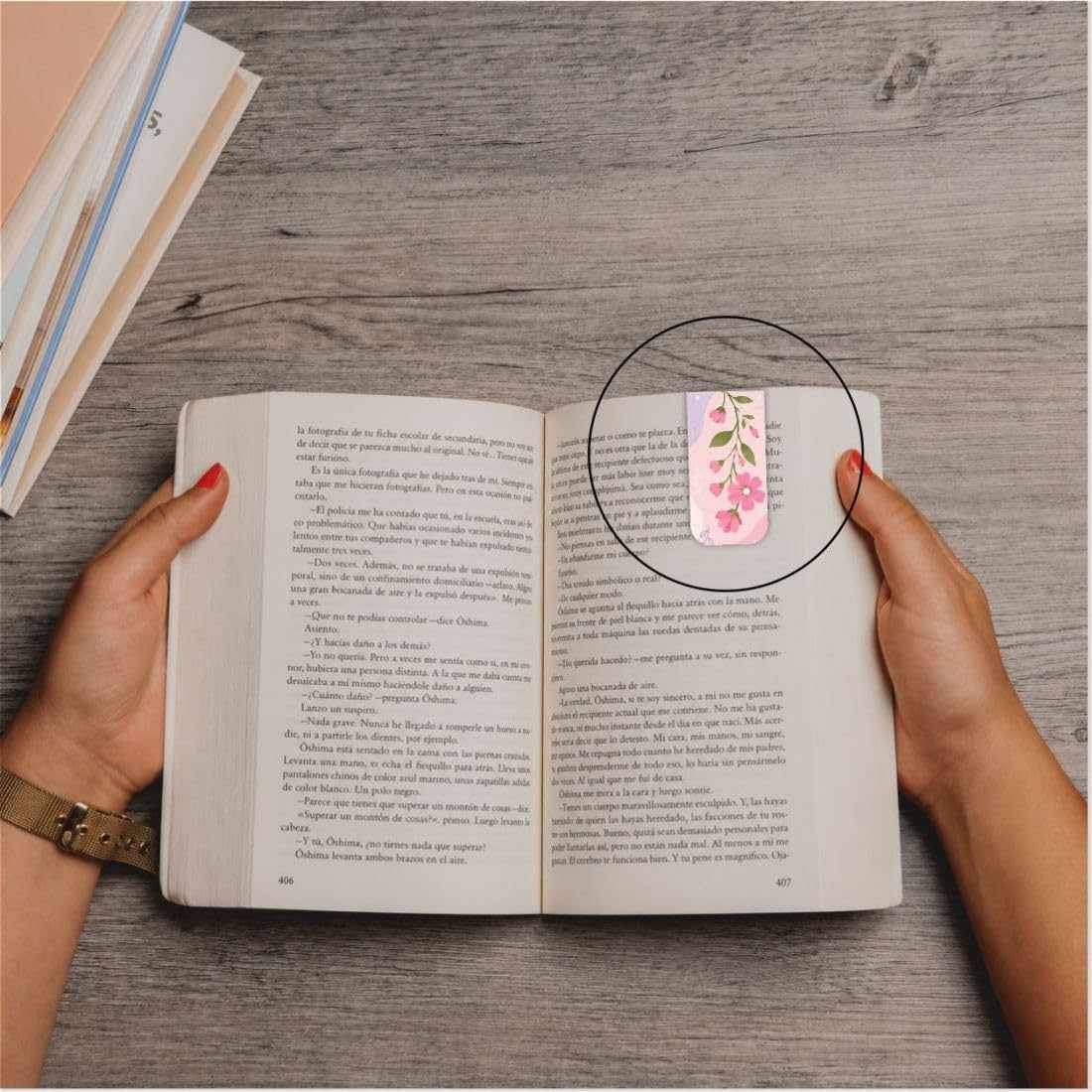 Zesta Pastel Flowers Magnetic Bookmarks – Set of 7 – image 7