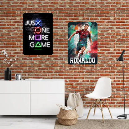 Zesta Just One More Game self-adhesive MDF wooden wall hanging - image 8