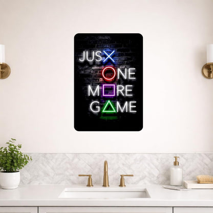Zesta Just One More Game self-adhesive MDF wooden wall hanging - image 9