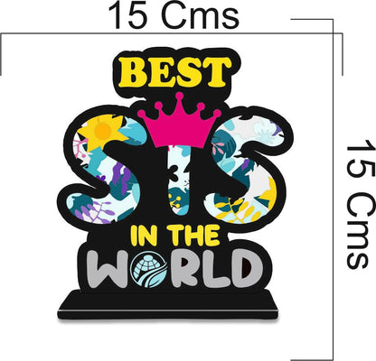 Zesta Best Sis Wooden Table Top Decor – image 3