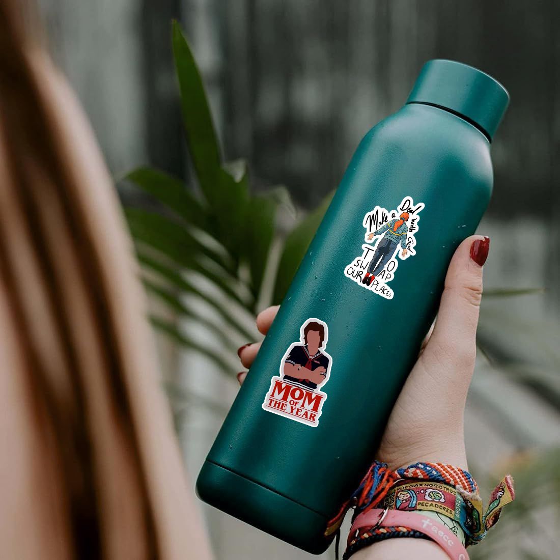 stranger things waterproof vinyl stickers lifestyle use for laptop journal and water bottle