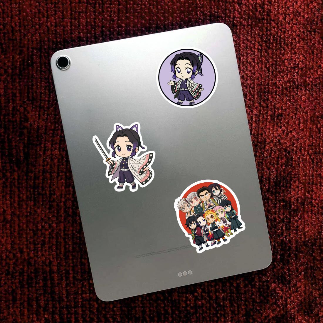 demon slayer waterproof vinyl stickers size and finish detail