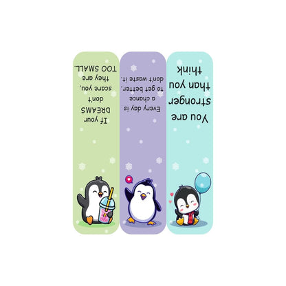 3D Penguin Magnetic Bookmark