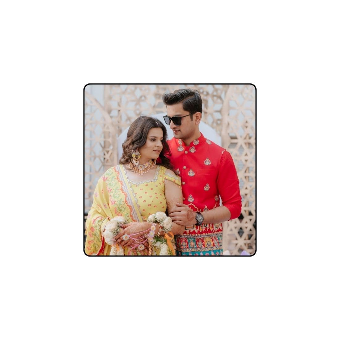 Zesta Square personalised photo fridge magnet - image 1