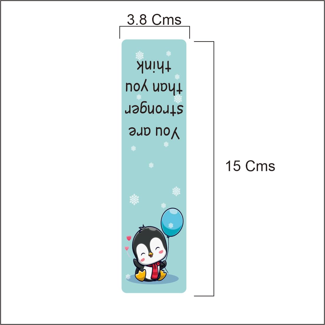 3D Penguin Magnetic Bookmark