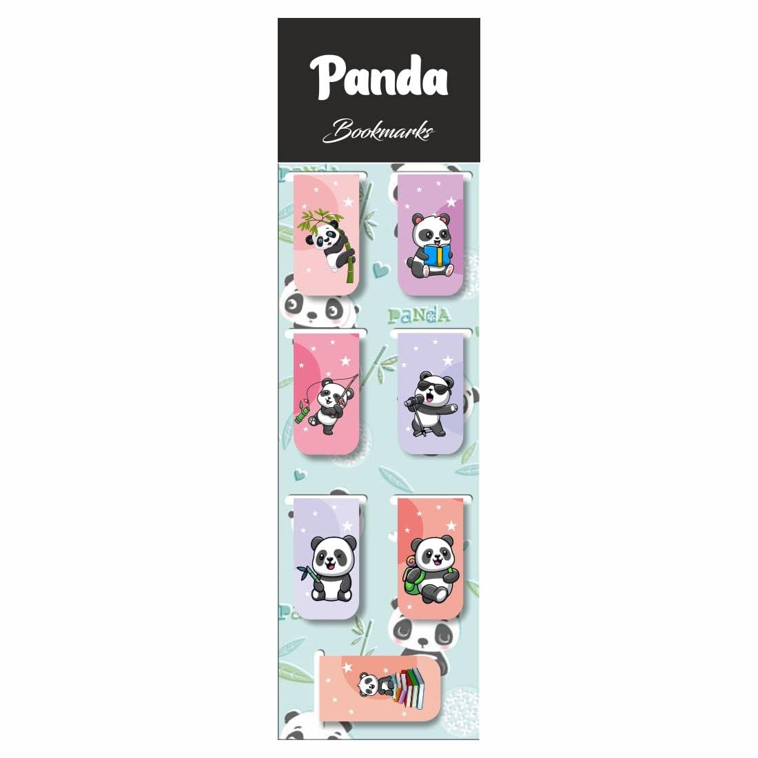 3D Panda Magnetic Bookmark