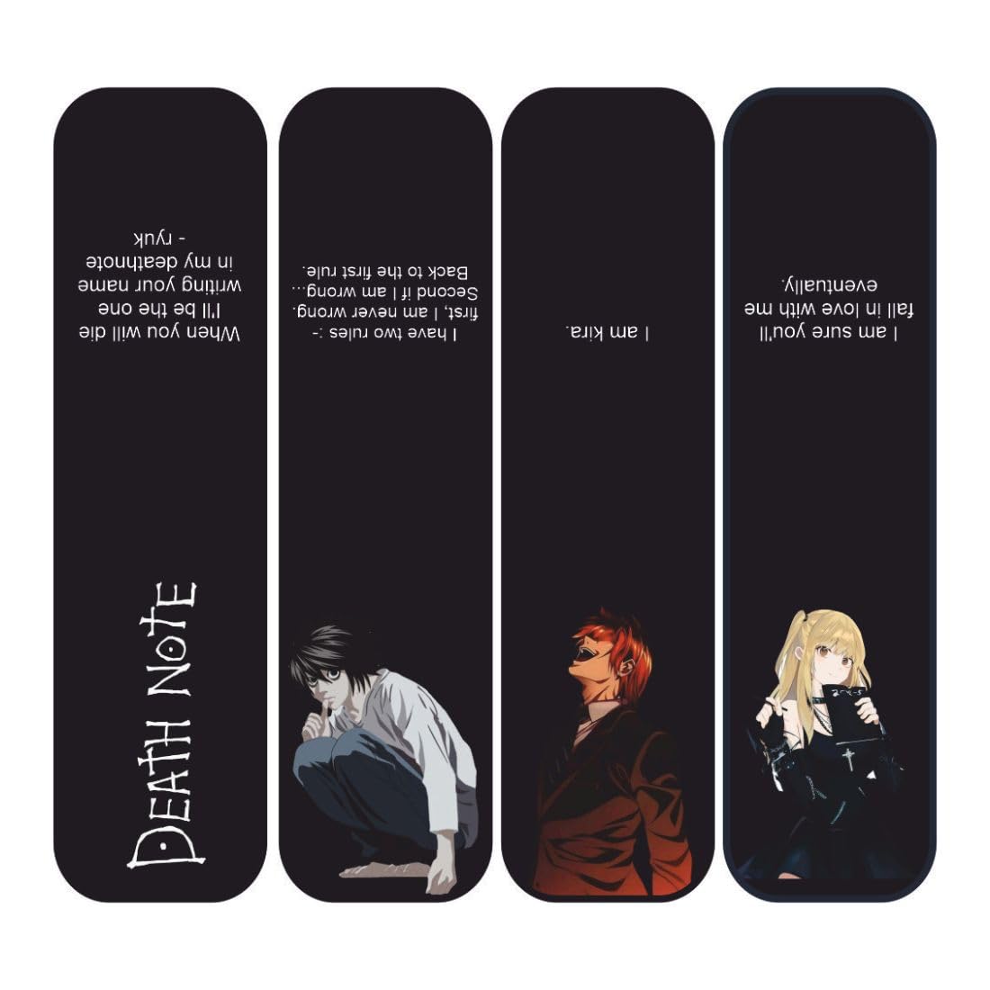 death note magnetic bookmark close up design detail