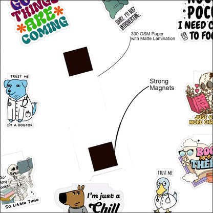 trendy magnetic bookmark feature and material detail