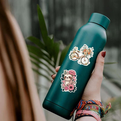floral waterproof vinyl stickers feature and material detail