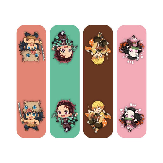 demon slayer magnetic bookmark close up design detail