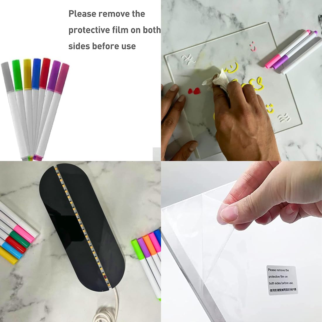 Acrylic Rewritable Message Board