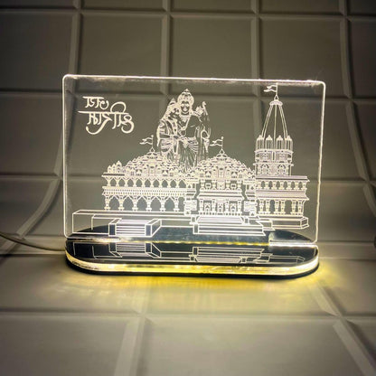 Zesta Ayodhya Ram Mandir 3D Acrylic Model with Light – image 5