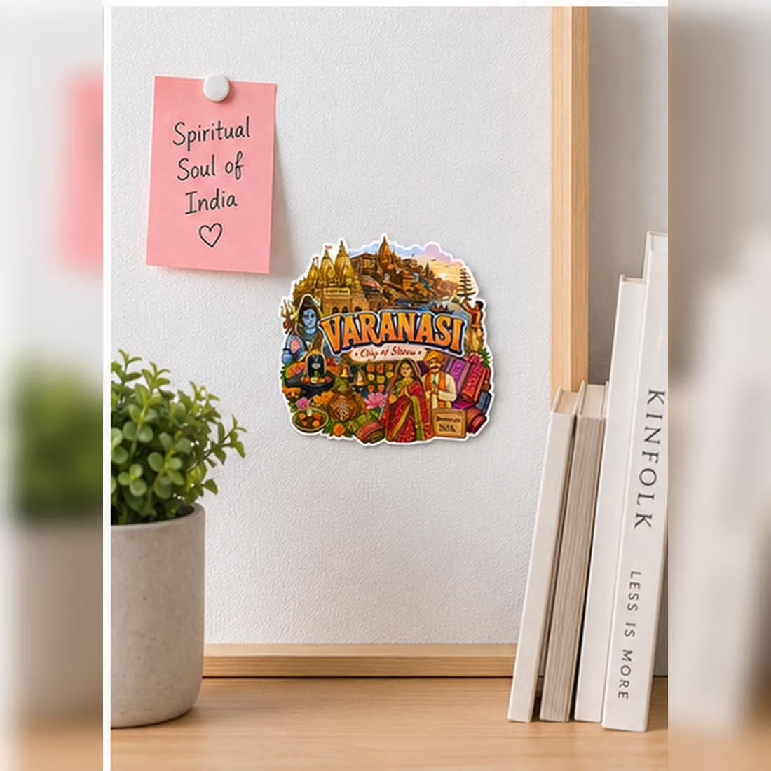 Zesta Varanasi wooden fridge magnet - image 3