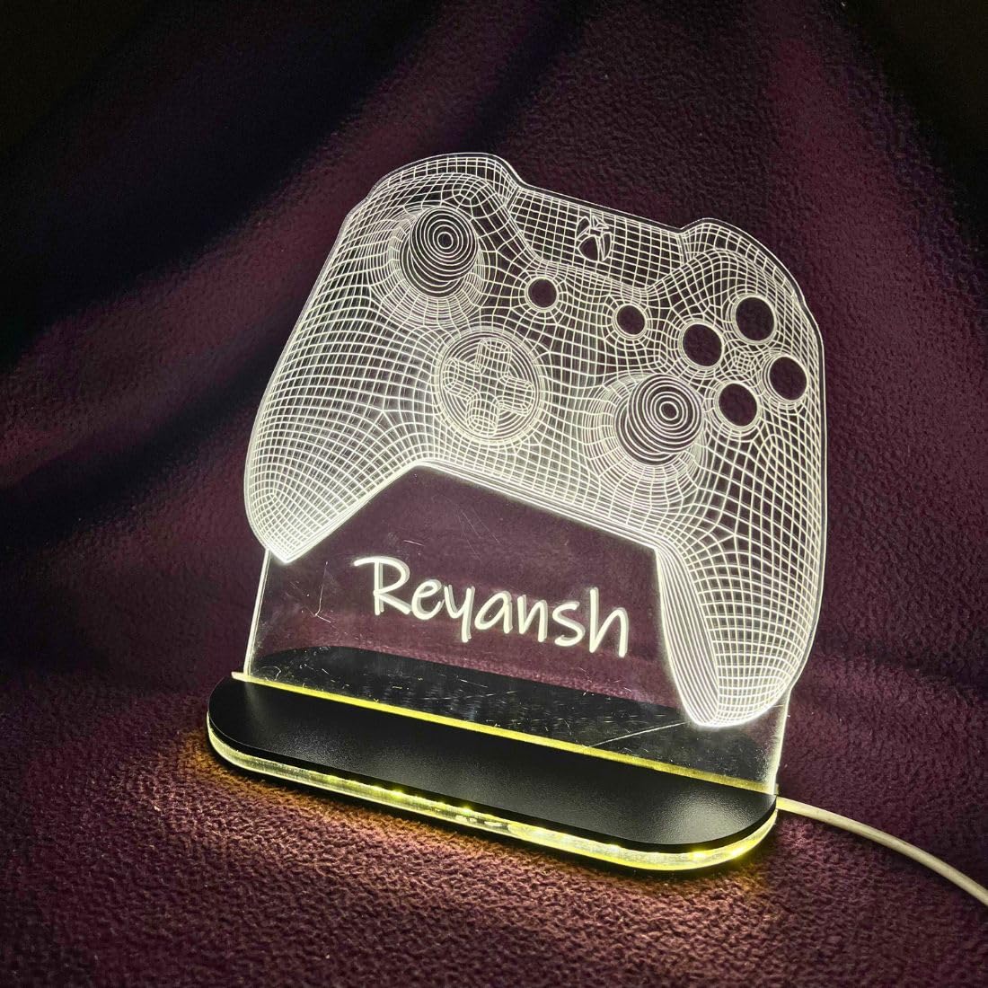 Otidge Game Controller Personalised LED Name Lamp – image 1