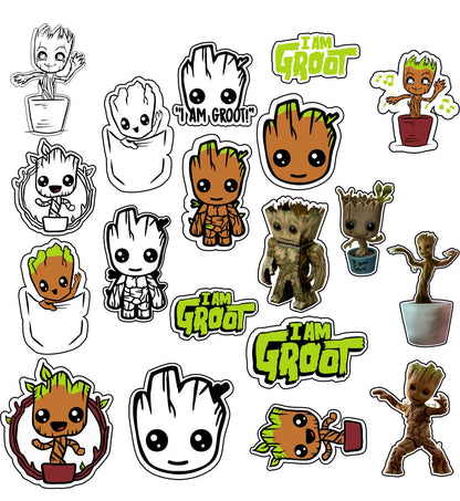 Groot Waterproof Sticker (pack of 19)