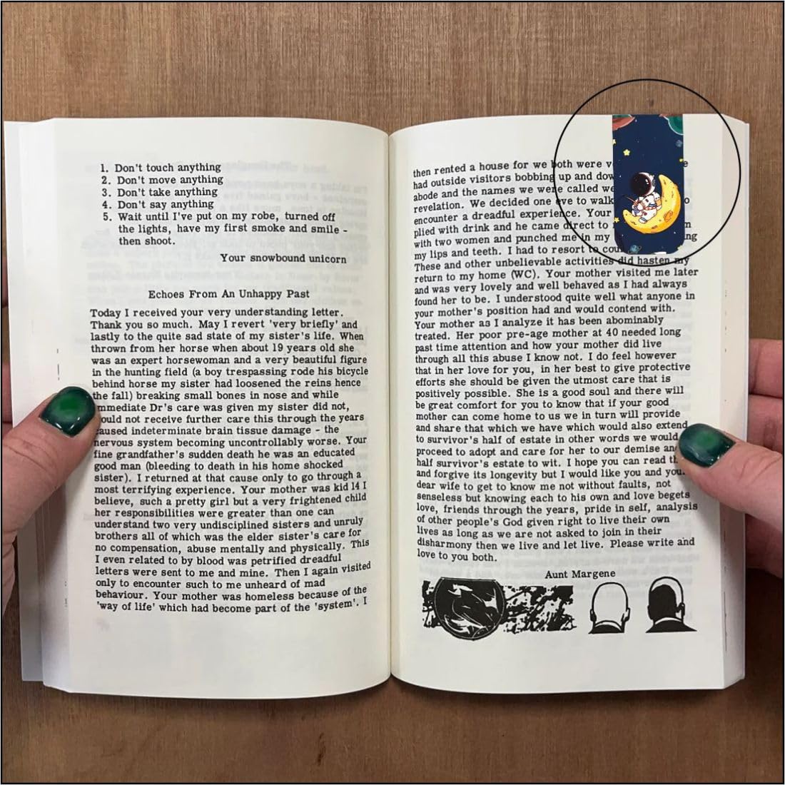 astroanut magnetic bookmark home decor styling view