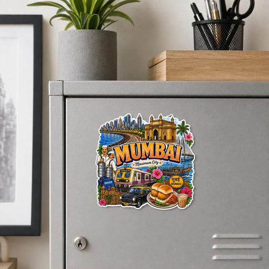 Zesta Mumbai wooden fridge magnet - image 1